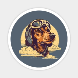 Aviator dog Magnet